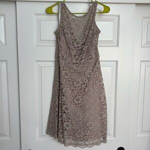 Short David’s Bridal Lace Dress